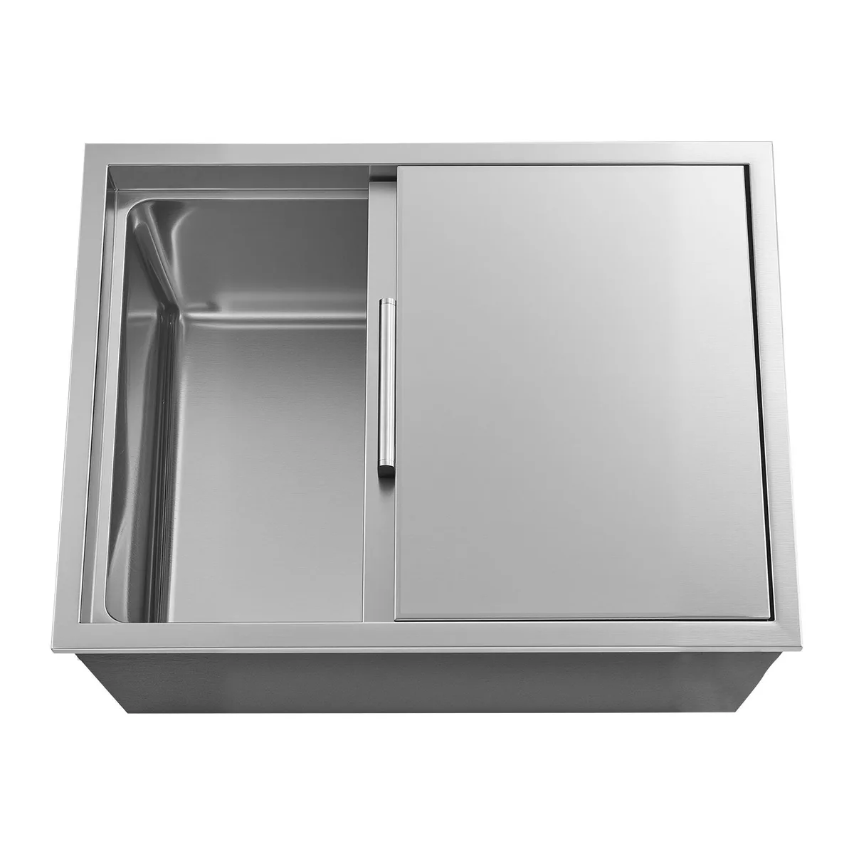 VEVOR VEVOR Drop-In Ice Chest 24" x 18" x 13" 57.8 Quart Stainless Steel Sliding Lid — product photo