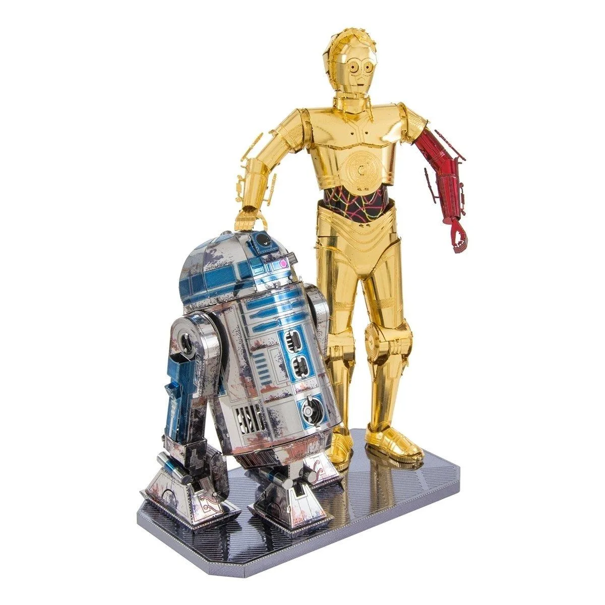 Fascinations Inc. Fascinations Inc. Metal Earth Star Wars C-3PO R2-D2 6-Sheet Model Kit 5262 Age 14 — product photo