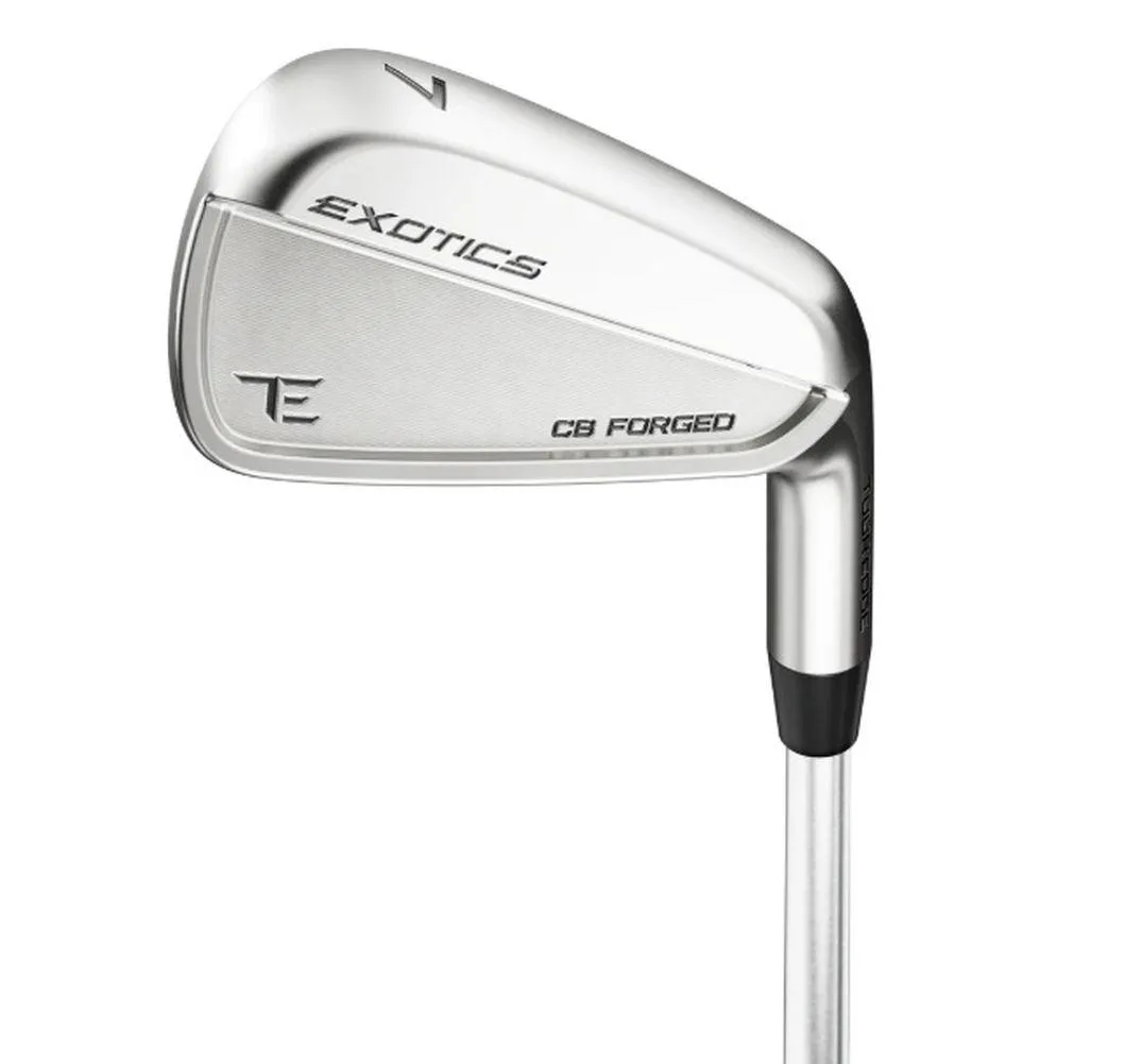 Tour Edge Golf Mfg. Inc. Tour Edge Exotics CB (2025) Iron Set 4-PW Steel Regular Dynamic Gold MID 100 Golf Pride Tour Velvet 360 — product photo