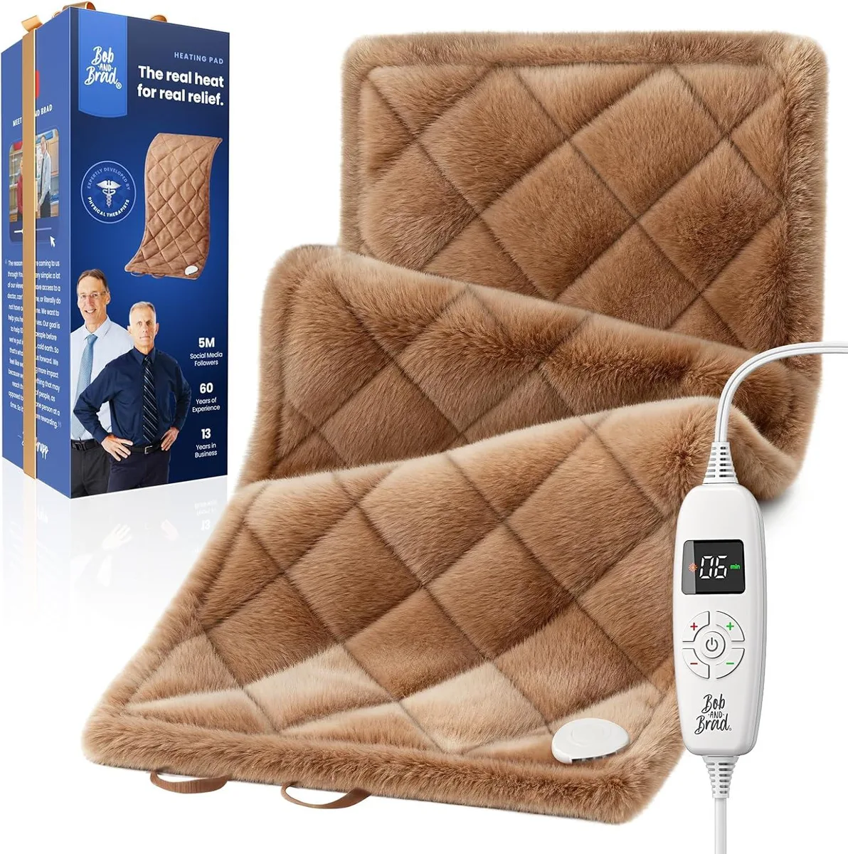 Bob and Brad Bob and Brad H311224W Weighted Heating Pad Massager 2.4lb 12x24in 85W — product photo
