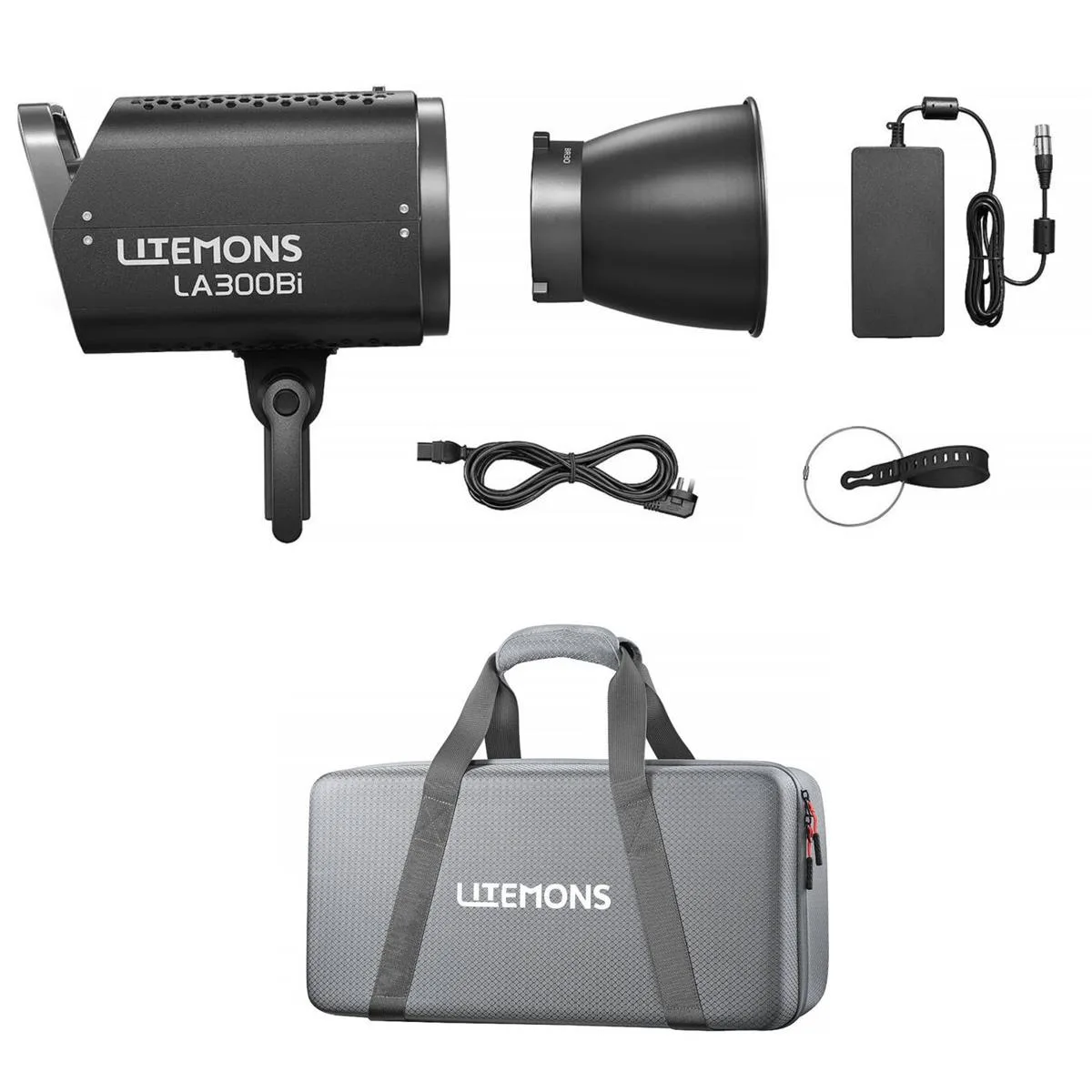 Godox Photo Equipment Co. Ltd Godox Litemons LA300Bi Bi-Color LED Monolight Black Travel Kit — product photo