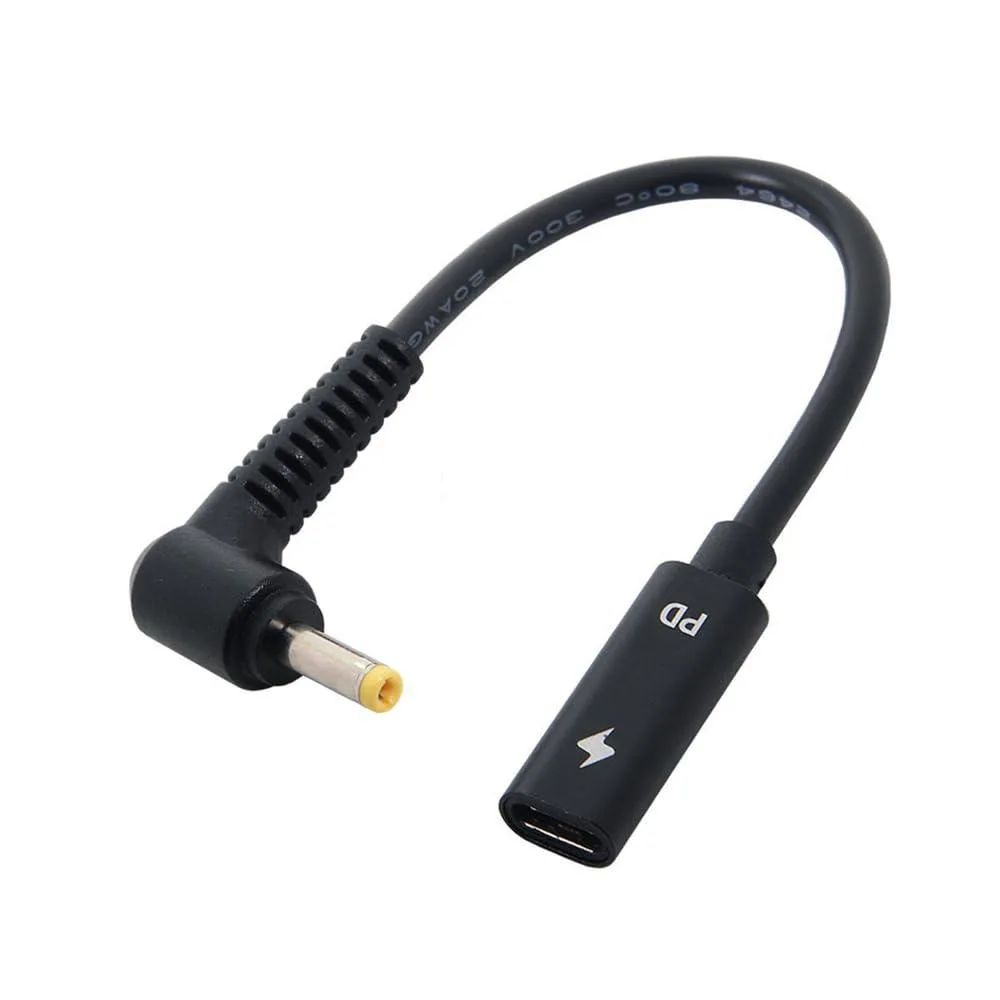 Fervit Fervit USB-C Female to DC 4.0×1.7 mm PD Cable 0.2 m 65 W 18-20 V — product photo