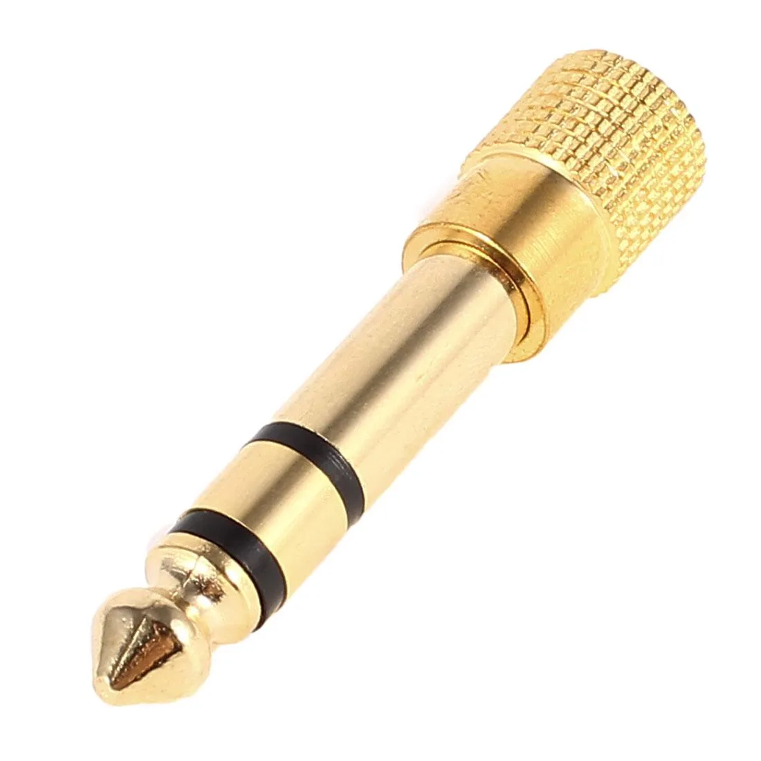 Unique-Bargains Unique-Bargains Gold Tone Stereo 6.35mm to 3.5mm Audio Adapter — product photo