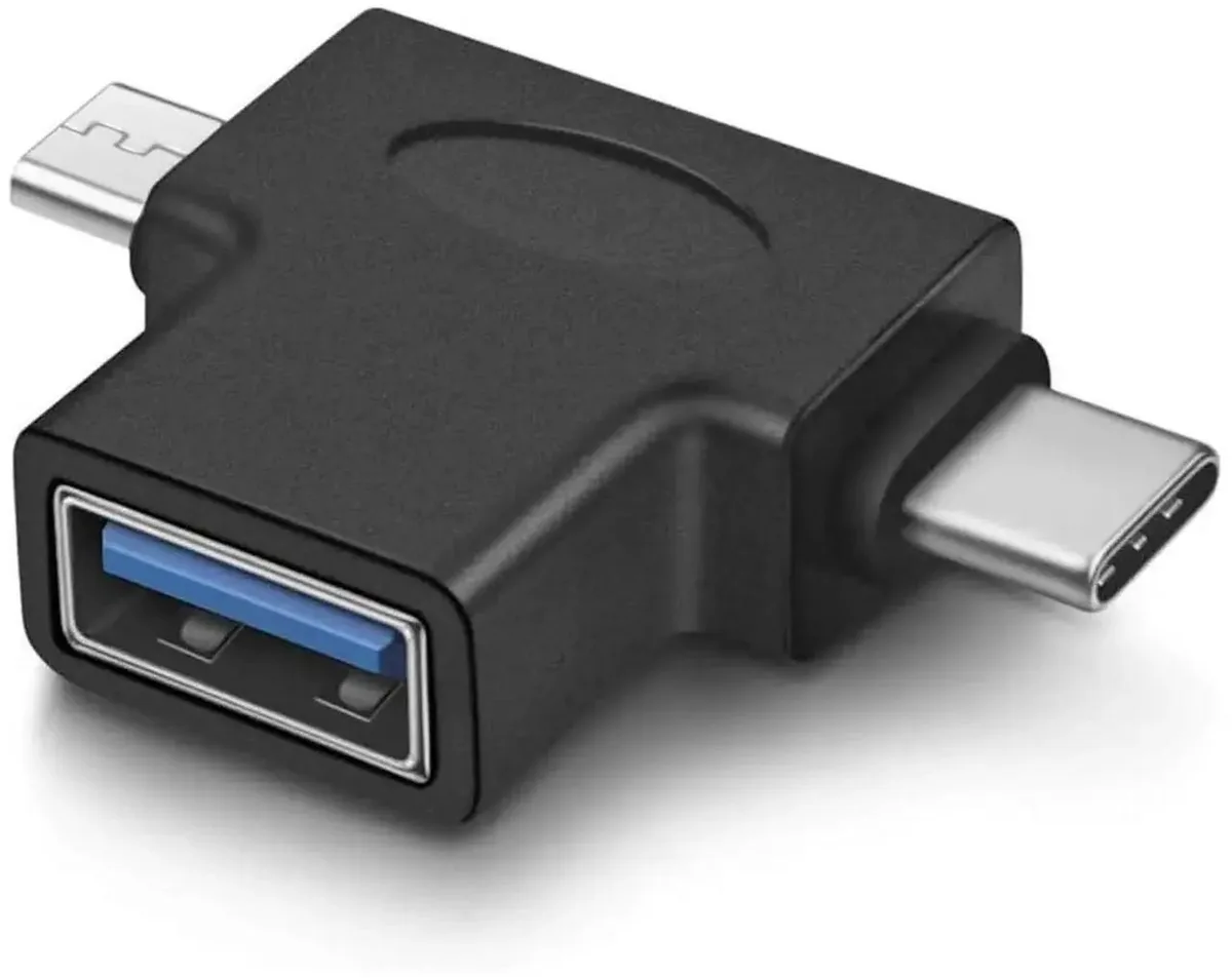 SMUGDESK SMUGDESK 2-in-1 USB 3.0 OTG Adapter Micro USB & Type-C Male to Female — product photo