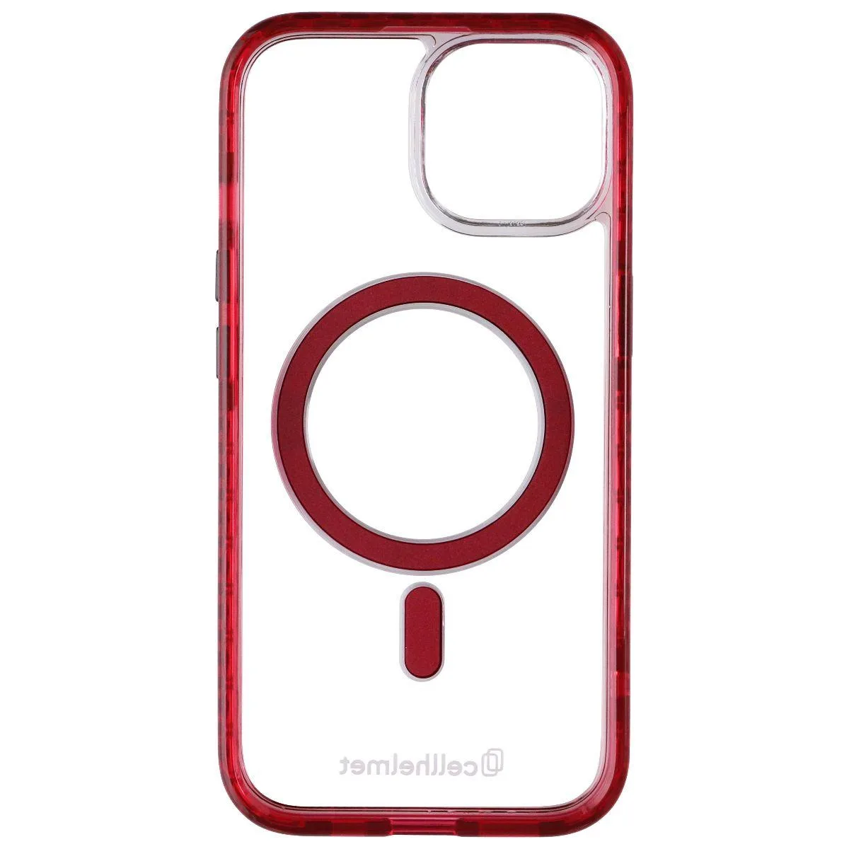 CellHelmet CellHelmet Magnitude MagSafe Case iPhone 15 Clear/Red — product photo
