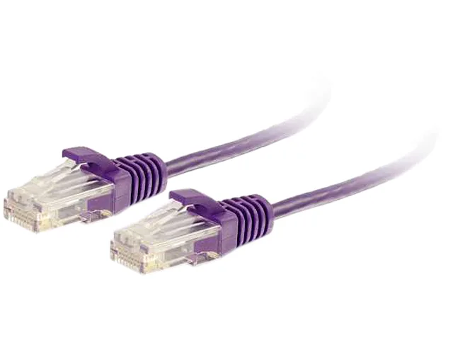 Cables To Go Cables To Go 01183 Cat6 network ethernet cable Purple 7 ft 28AWG — product photo