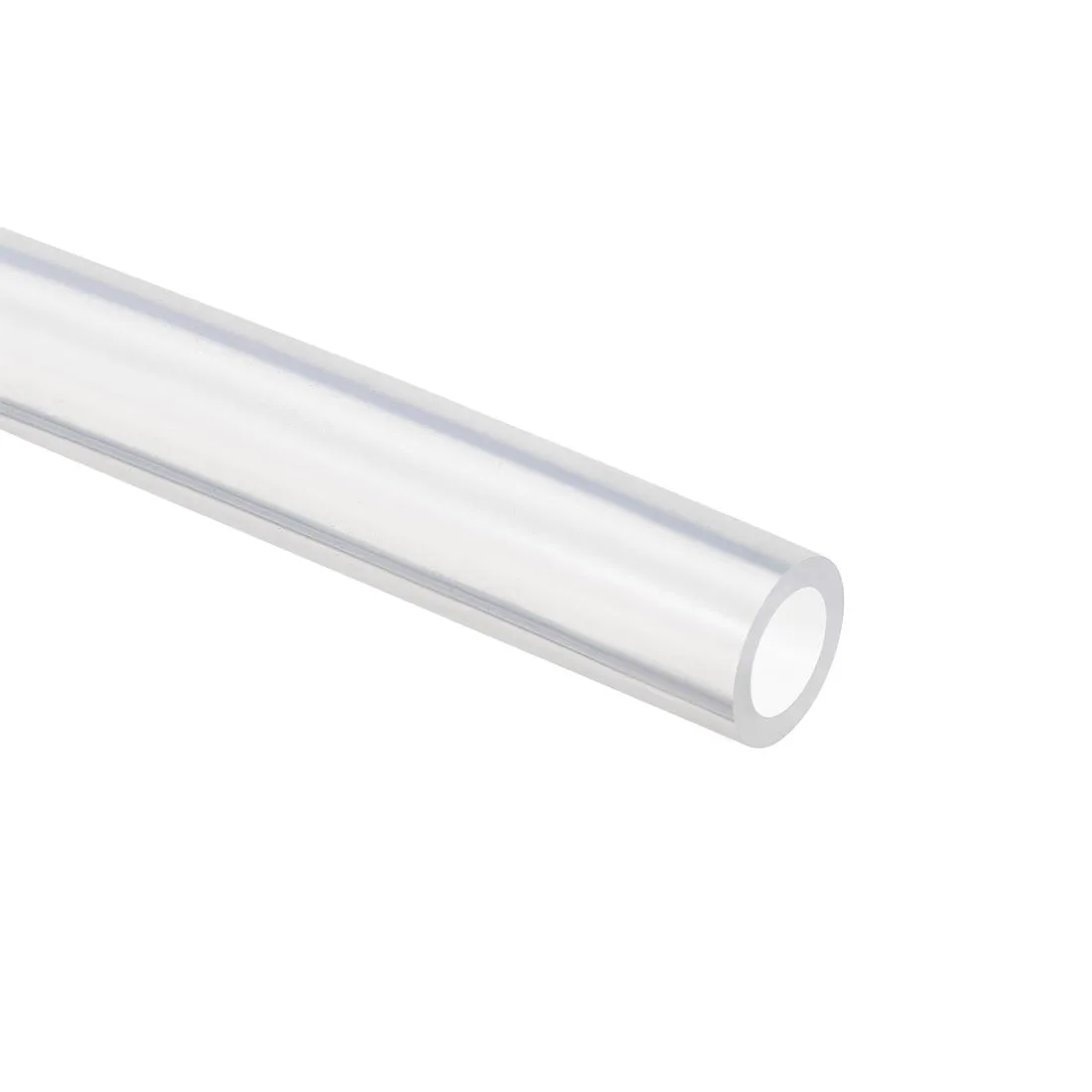 Clear flexible silicone tubing coiled, 6 mm inner diameter 10 mm outer diameter 16.4 ft length