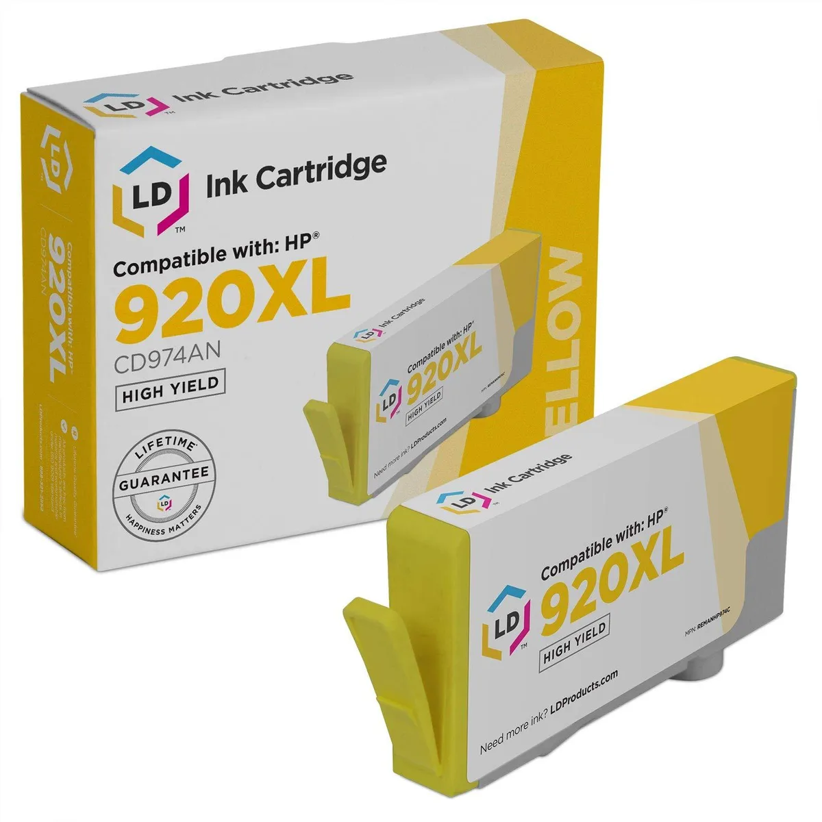 LD Products LD Products Compatible HP 920XL Yellow Ink Cartridge 700 Pages — product photo