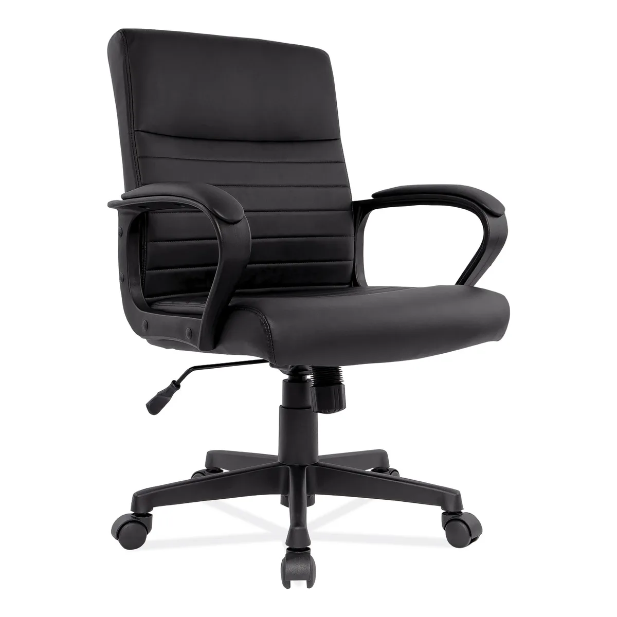 Alera Alera ALEBC42B19 Breich Manager office chair, black, 275 lb capacity, 16.73"–20.39" seat height — product photo