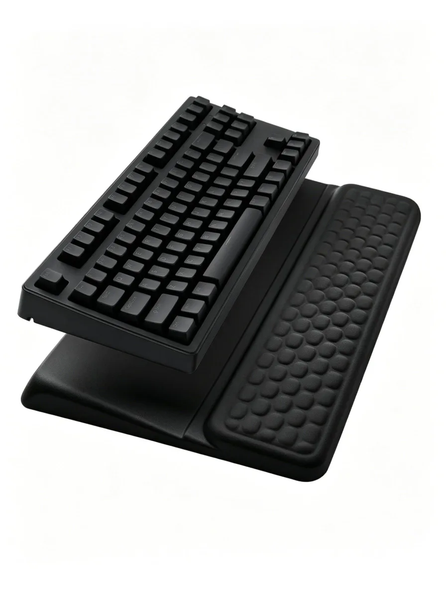  CFHYZAZNCL Keyboard Stand with Wrist Rest, Black, 17 x 9.63 in — product photo