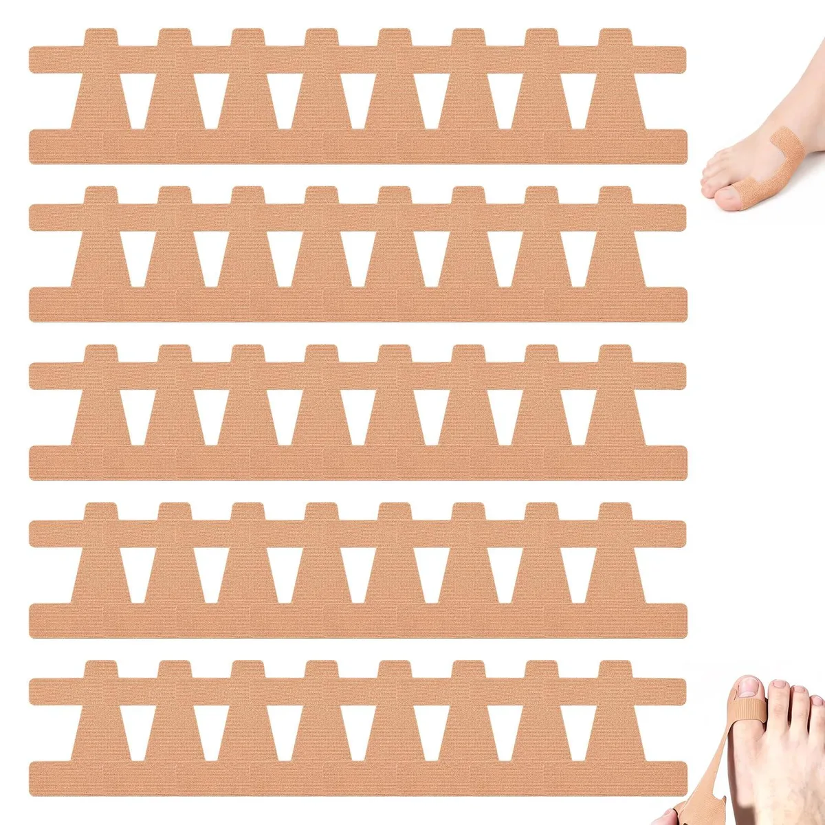  Generic Bunion Corrector Tape 40 Pcs Black Unisex — product photo