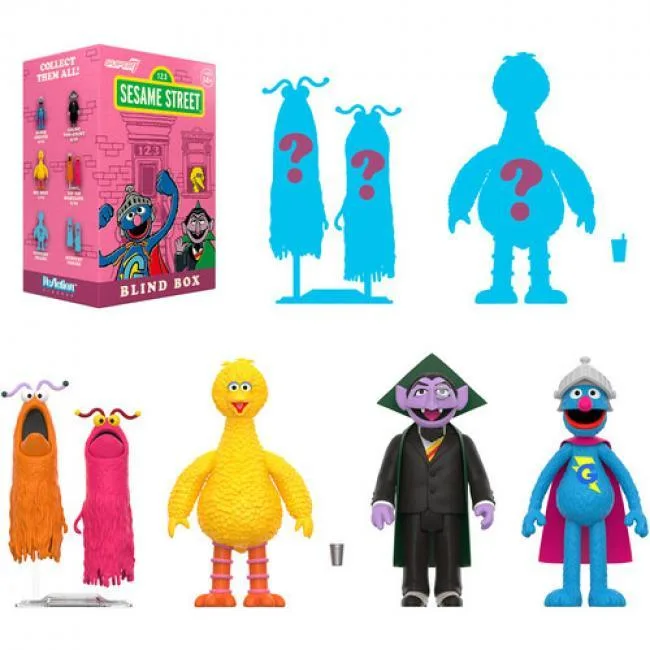 Super7 Super7 BB-SEST-08924 Sesame Street Reaction Blind Box Wv2 12pc Flat baby toy — product photo