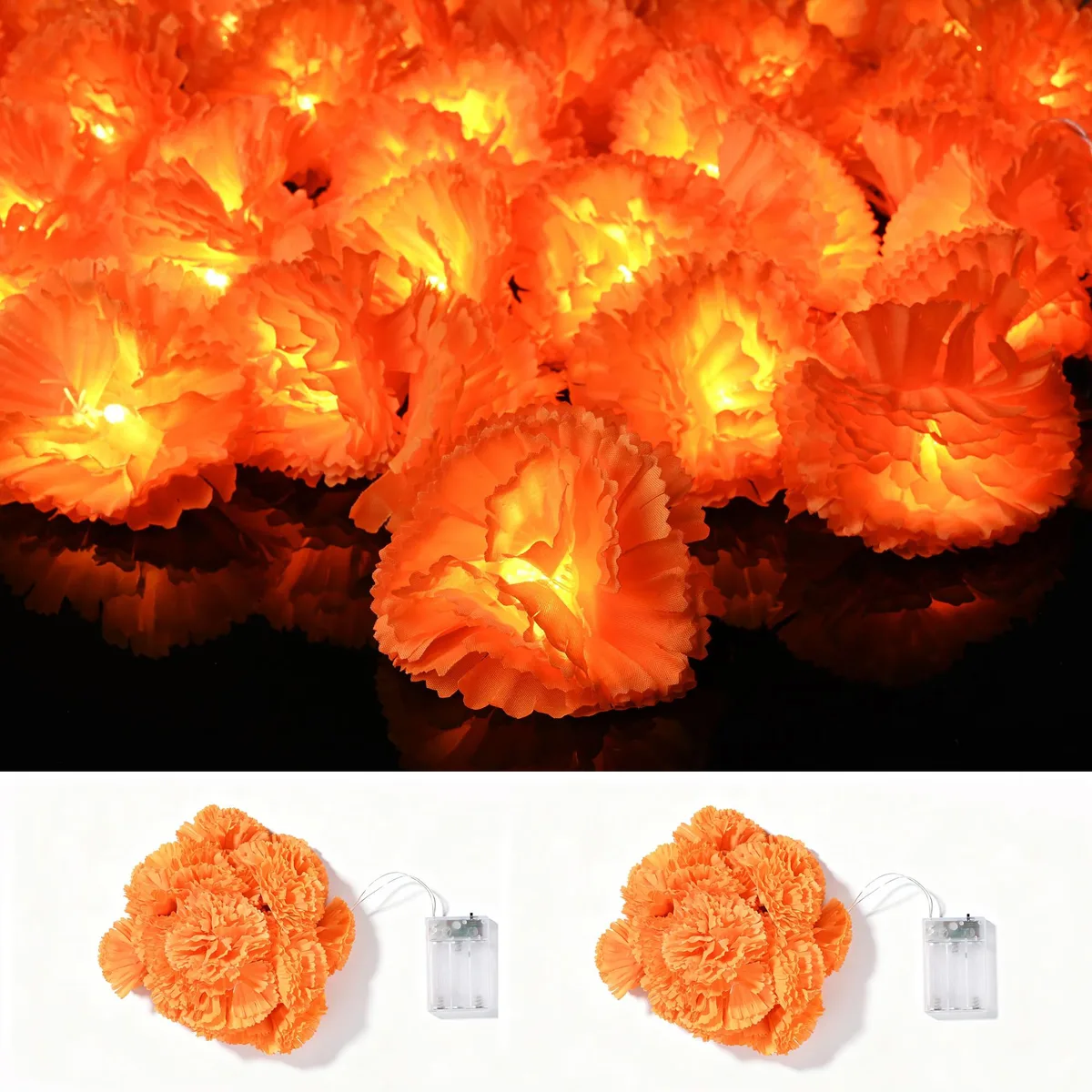 Yescom USA, Inc. Yescom USA, Inc. 60HAL067-WSJ2P-B 2-pack 20 ft 40 LED string light — product photo