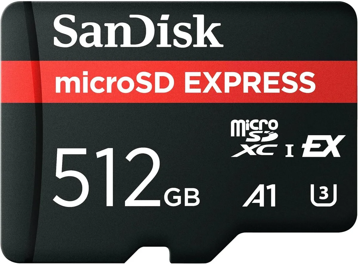 SanDisk SanDisk MicroSD Express 880MB/s 512GB memory card — product photo