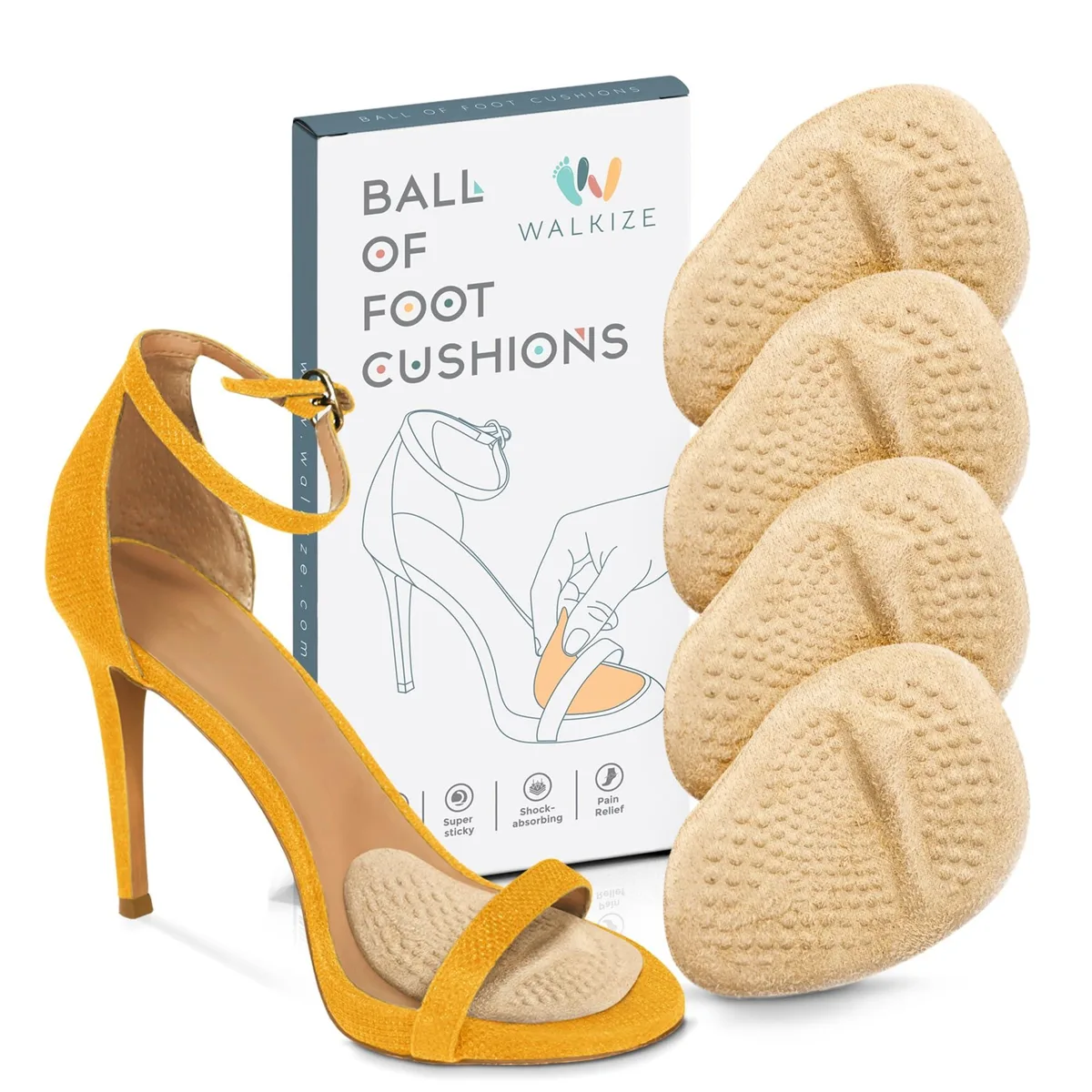  Walkize Metatarsal Pads Black Size 8 39 — product photo
