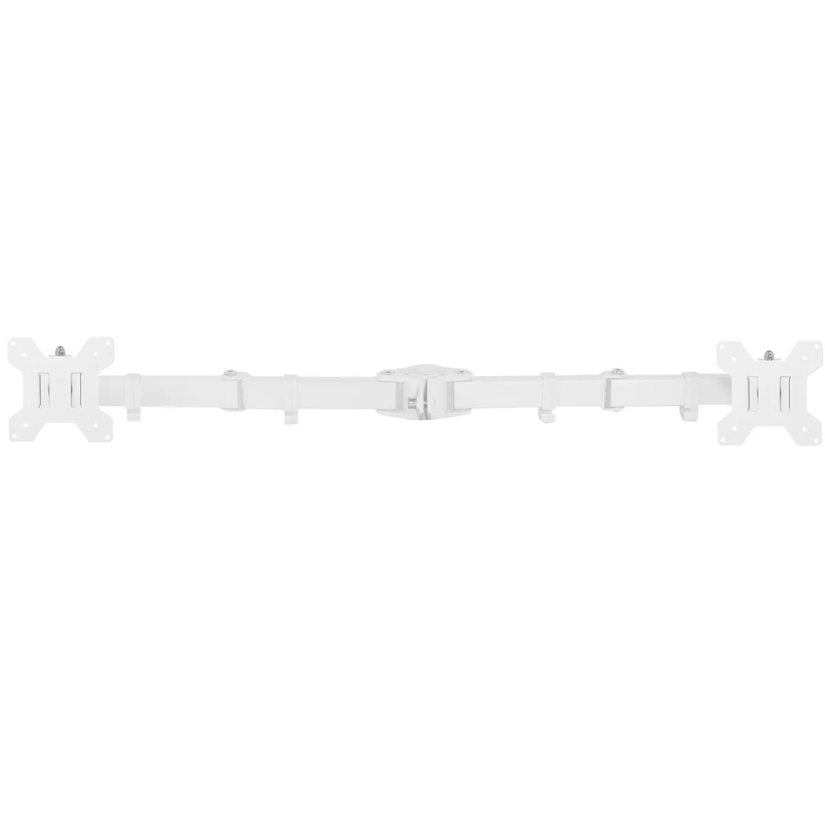 VIVO VIVO dual monitor arm white 13-27 in 22 lbs VESA 75 100 mm — product photo