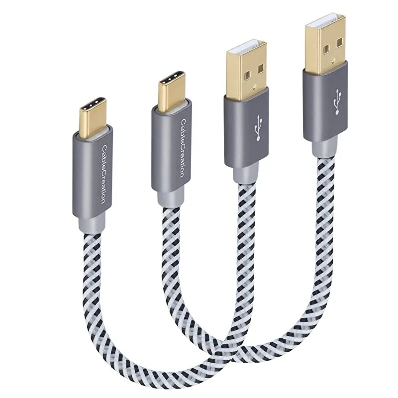 Circa Circa Pro Sound USB-C to USB-A Cable 0.5ft 2-Pack Space Gray — product photo