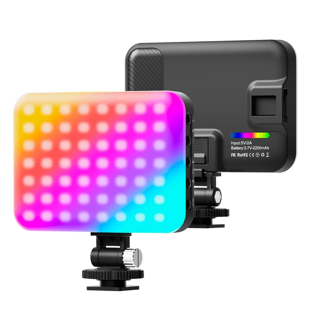  Hagibis 654060 RGB-Black LED Video Light — product photo