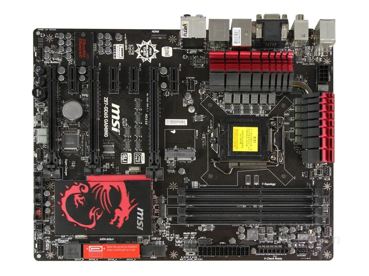 MSI MSI Z87-GD65 GAMING LGA 1150 Intel Z87 DDR3 32GB ATX Motherboard — product photo