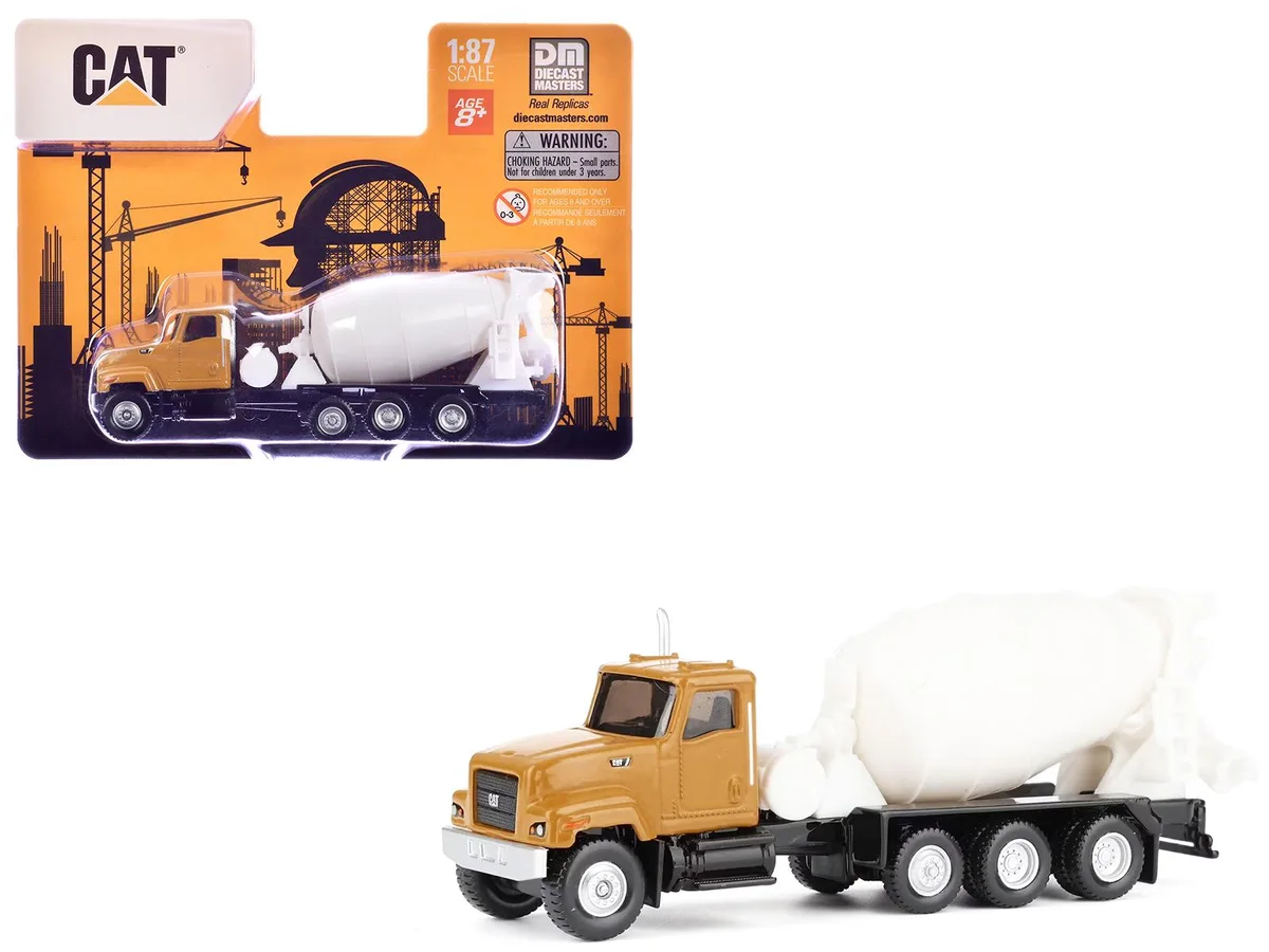 DieCast Masters DieCast Masters CAT CT681 Concrete Mixer Yellow 1/87 Scale Hobby Collectible — product photo