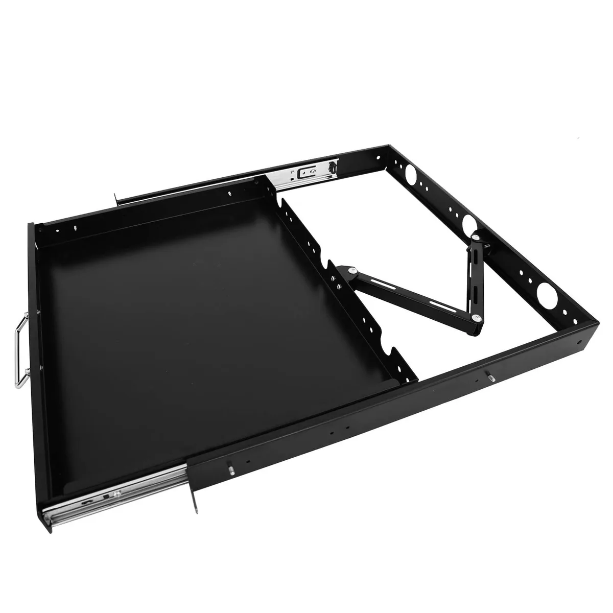 Adafruit Adafruit 1U Rack Mount Sliding Keyboard Tray Cantilever 2 in 1 accessory — product photo