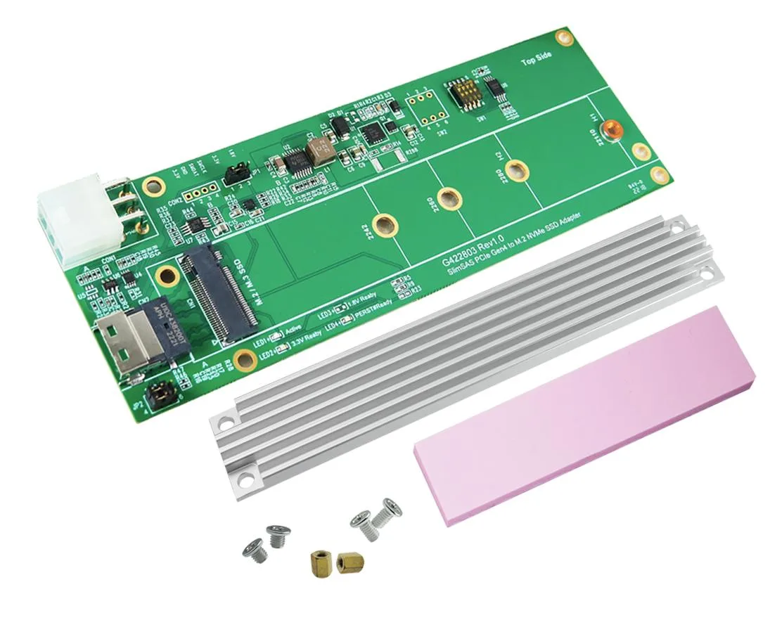 Innocard Innocard SlimSAS 4i SFF-8654 to M.2 NVMe 22x110mm gender changer — product photo