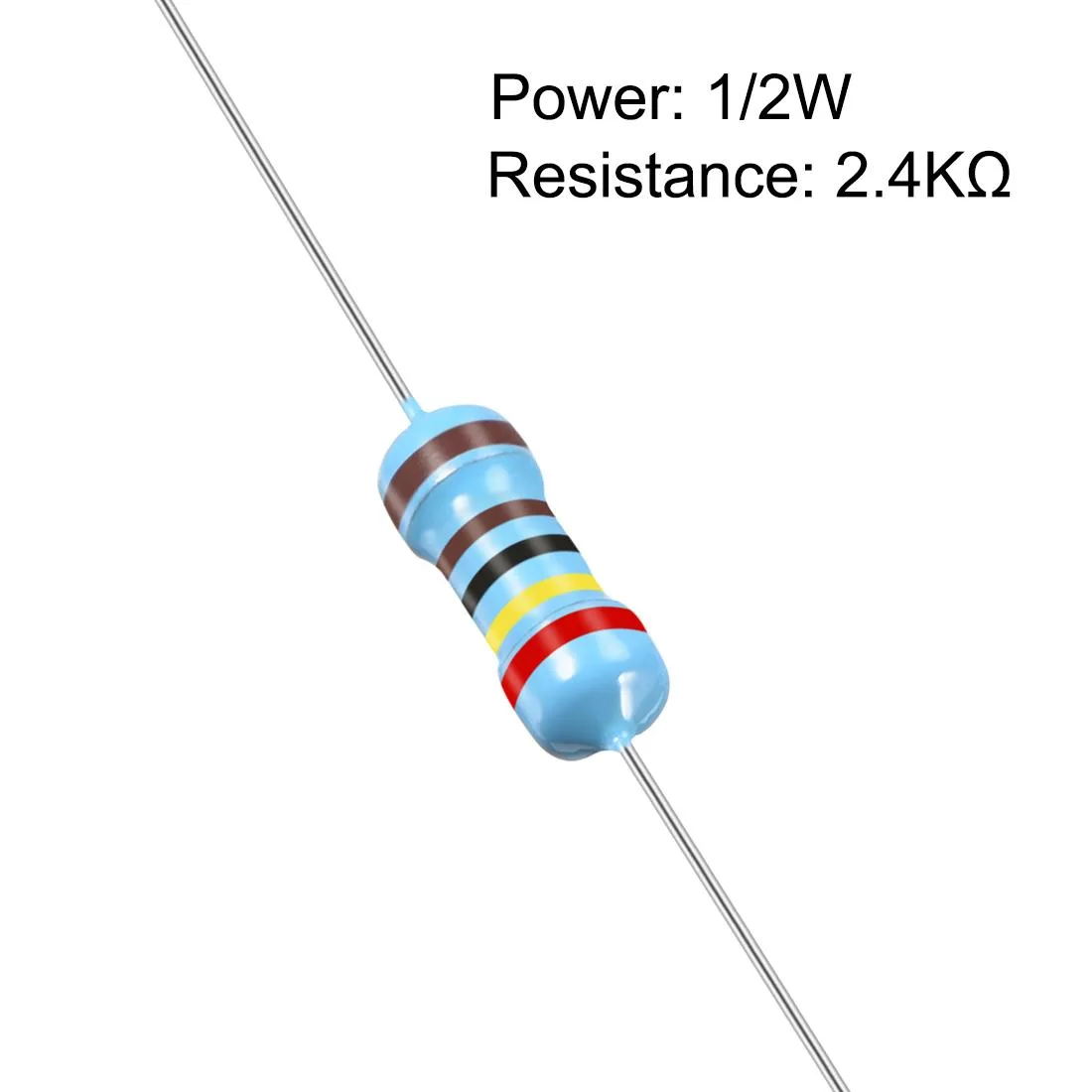 Unique-Bargains Unique-Bargains 2.4K Ohm 0.5W 1% Metal Film Resistors 100 Pcs — product photo