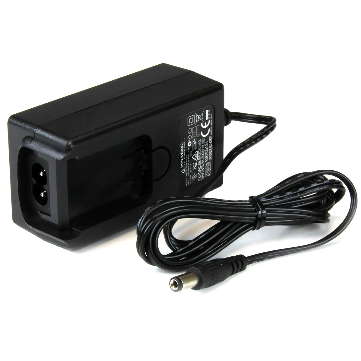 Black 5V 3A AC adapter with interchangeable NA EU UK AU clips