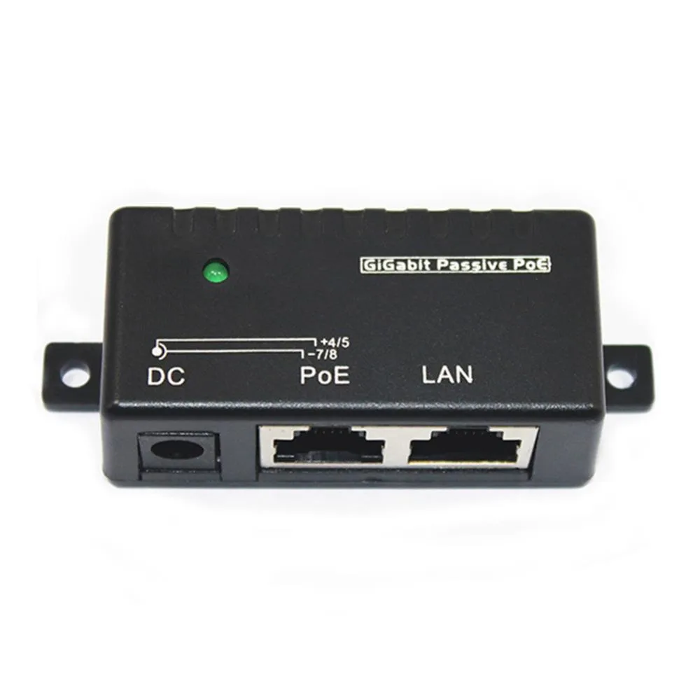 Ruth's sister Ruth's sister 1000Mbps 5-48V 1A PoE Injector Power Splitter internal power cable — product photo