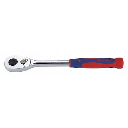 Westward 3/8 inch drive pear head ratchet with soft grip handle