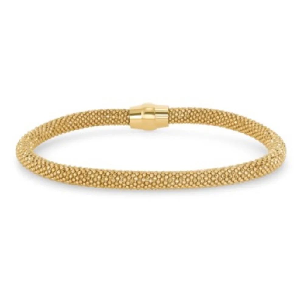 MST MST 925 Sterling Silver 5 mm Gold Plated Mesh Ring 7.5 inch 11 g — product photo