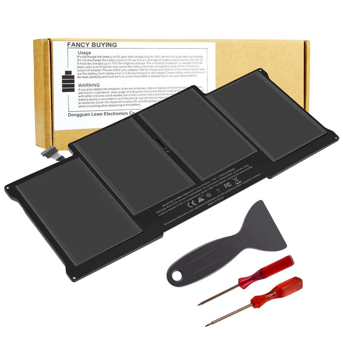  2-Power A1405 MacBook Air 13 inch Battery 55Wh 7.6V — product photo