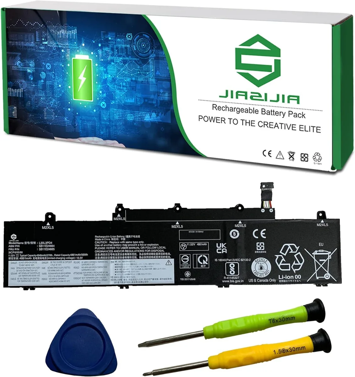 BFKK BFKK L20L3PD4 laptop battery 11.52V 57Wh for Lenovo ThinkPad E14 E15 Gen 3 Gen 4 2021 2022 — product photo