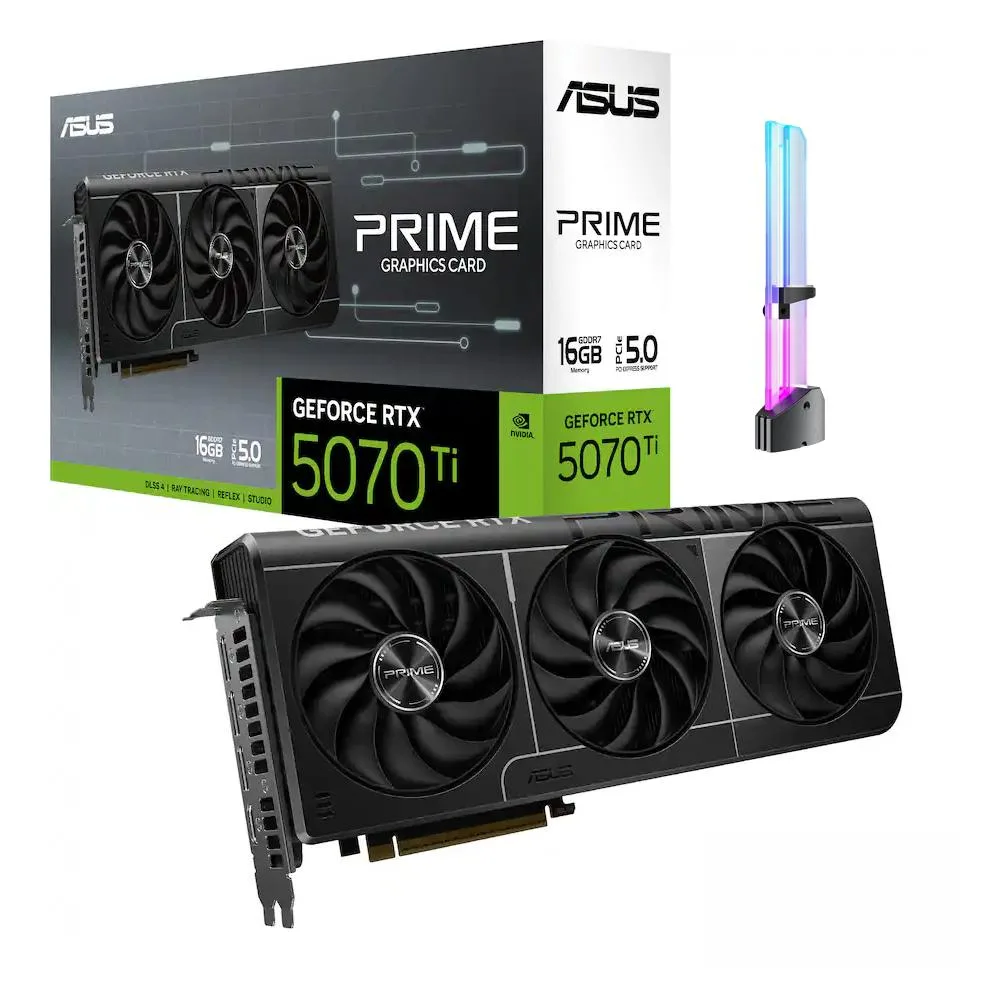 ASUS ASUS Prime GeForce RTX 5070 Ti OC 16GB GDDR7 graphics card — product photo