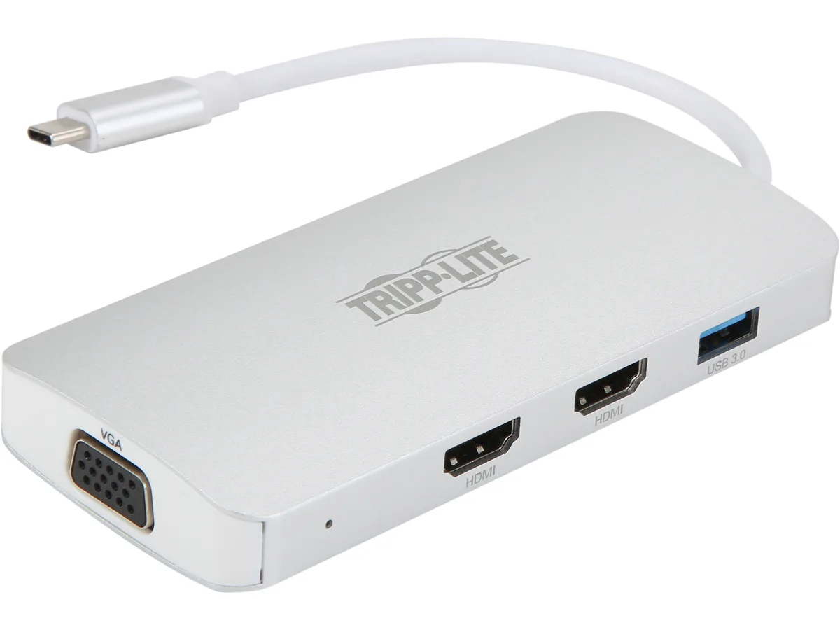 Tripp Lite Tripp Lite U442-DOCK12-S USB-C docking station 2×HDMI VGA PD 1080p 60 Hz — product photo