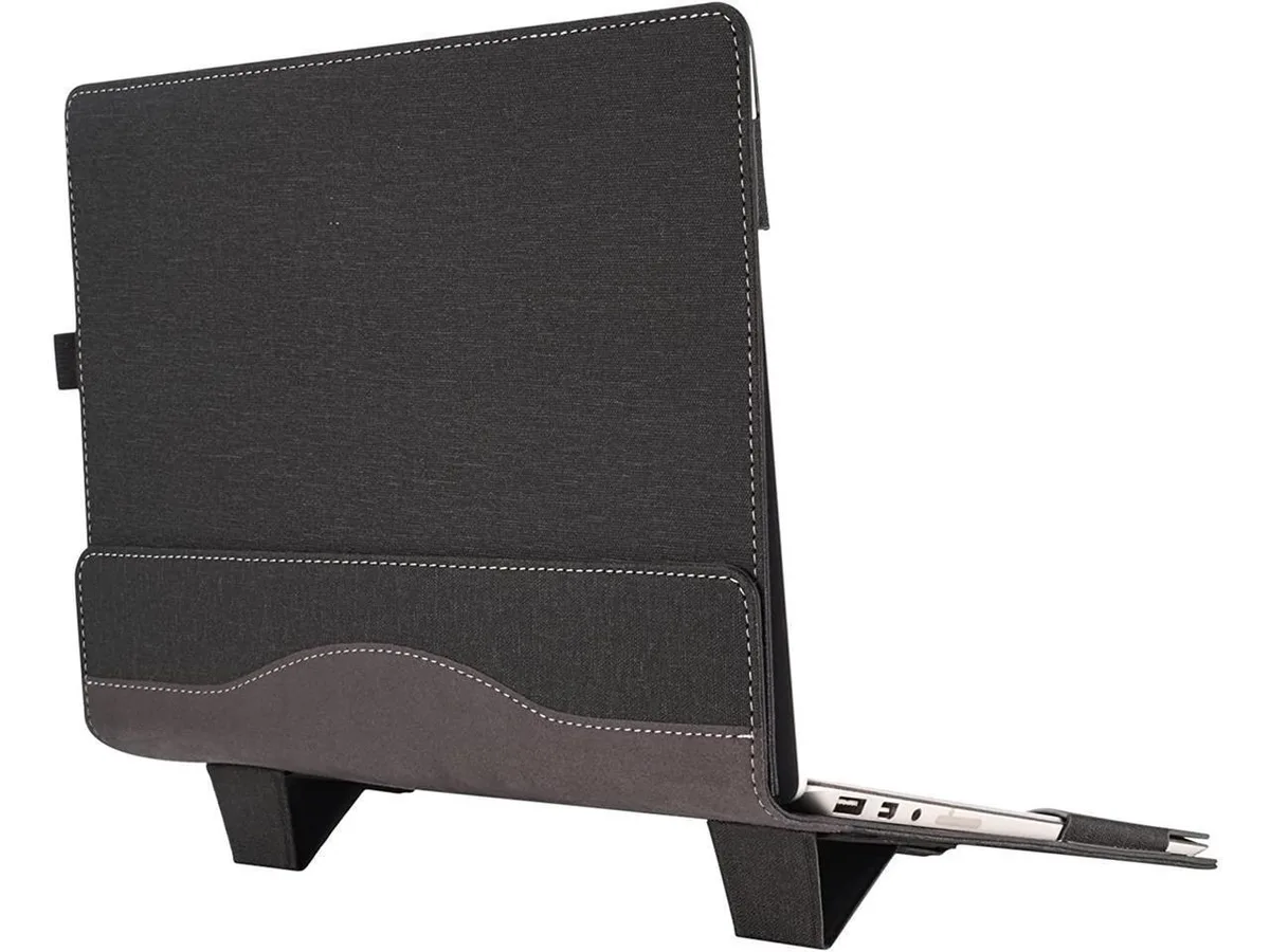 BONAEVER BONAEVER 15 inch Laptop Case Gray Hard Case with Stand and Pencil Holder — product photo