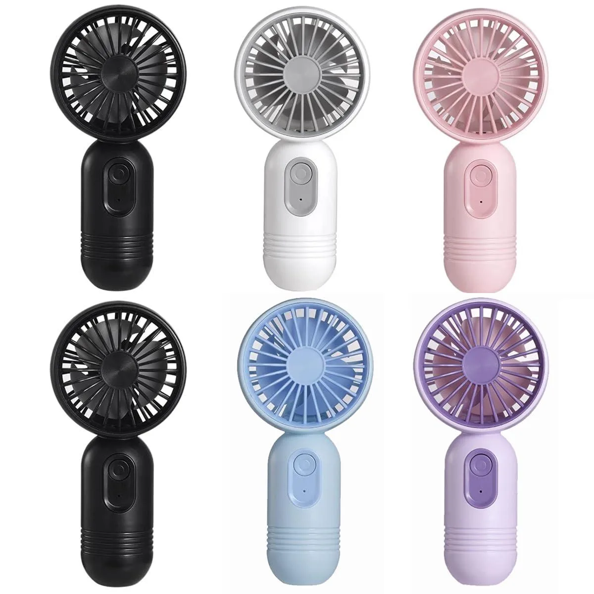  JODNO F33 outdoor fan 6-pack 7000 rpm 500 mAh 5.2x2.5x1.6 in — product photo