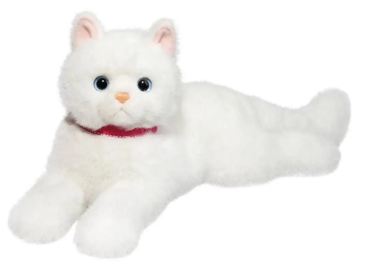 Douglas Toys Douglas Toys Alba White Cat Stuffed Animal 15 — product photo