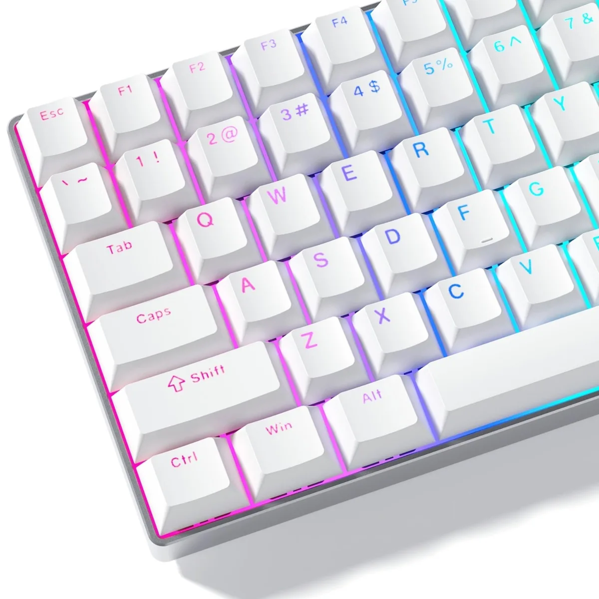 Womier Womier White Shine-Through PBT Keycap Set 124 Cherry Profile — product photo