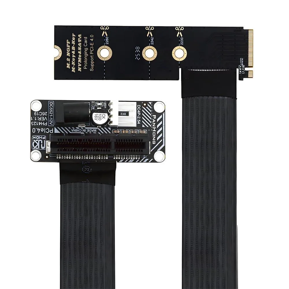 LORDWORLD LORDWORLD Right Angled M.2 to PCIe Adapter 90 Degree 2260 2280 — product photo