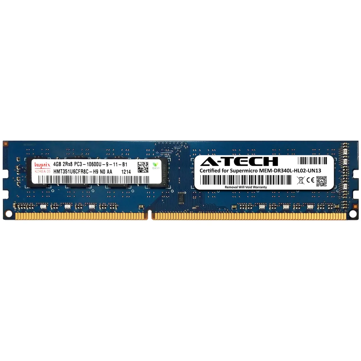 A-Tech A-Tech 4GB DDR3 1333MHz PC3-10600 CL9 1.5V Non-ECC 240-Pin Desktop RAM — product photo