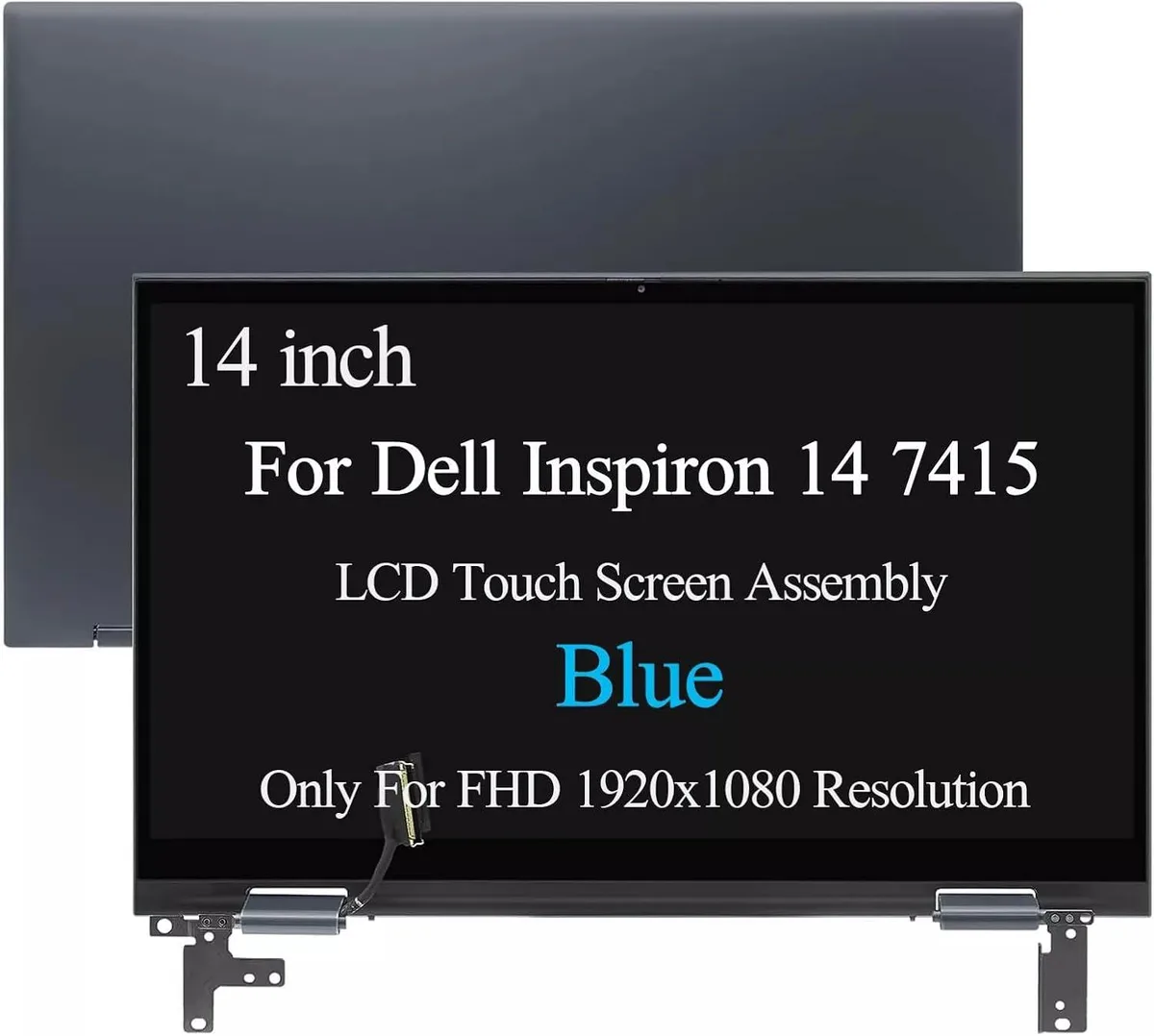 NUOLAISUN NUOLAISUN 14.0" FHD 1920x1080 Touch Screen Assembly for Dell Inspiron 14 7415 2-in-1 P147G Blue — product photo