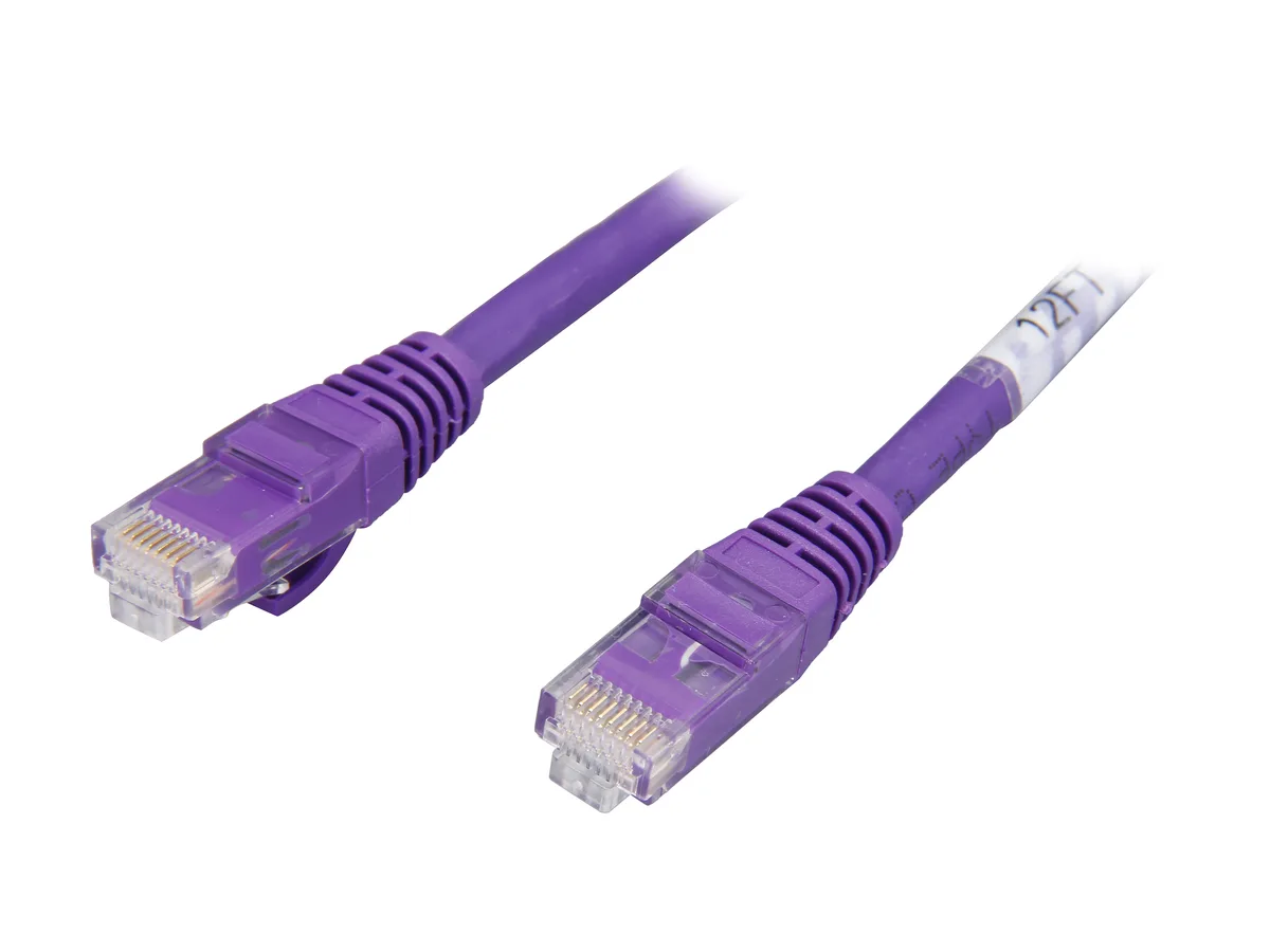 Cables To Go Cables To Go 04030 Cat6 network ethernet cable Purple 12 ft — product photo