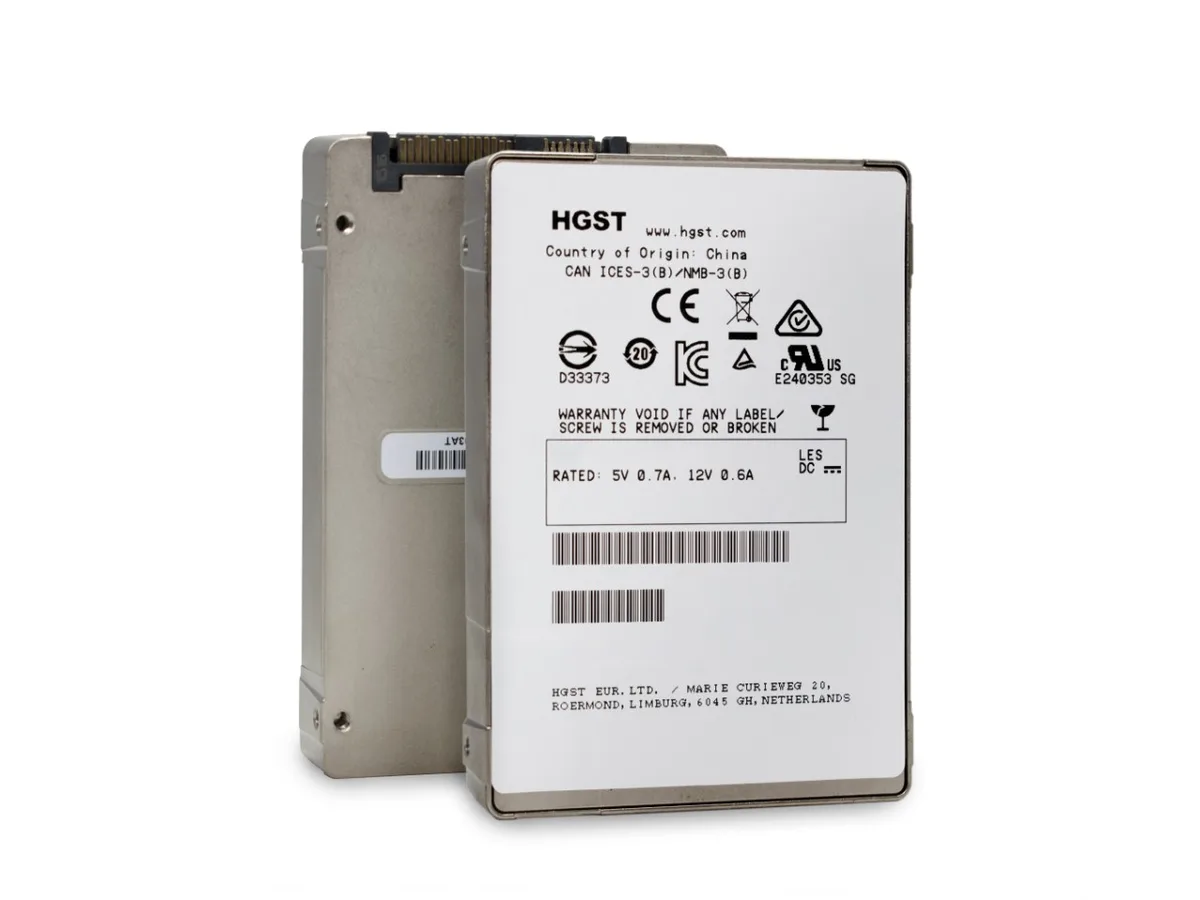 HGST HGST Ultrastar SSD1600MR HUSMR1616ASS200 1.6TB SAS 12Gb/s 2.5" enterprise SSD — product photo