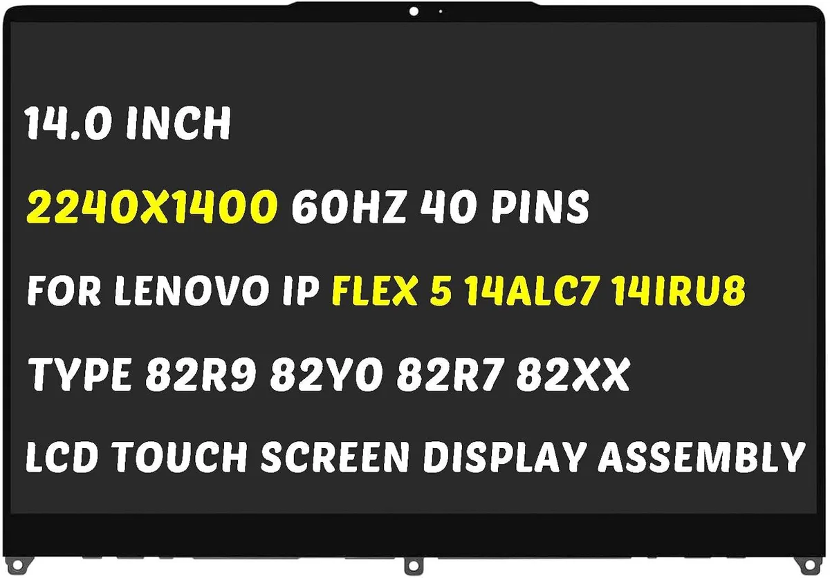NUOLAISUN NUOLAISUN 14.0" 2240x1400 Touch Screen Assembly with Bezel — product photo