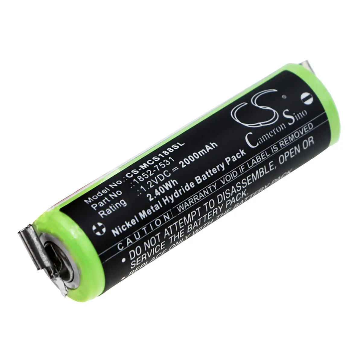 Cameron &amp; Co Cameron &amp; Co DS-CS-MCS188SL 1.2V 2000mAh Ni-MH Green — product photo