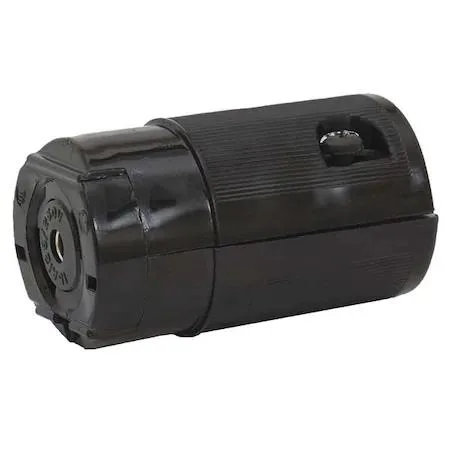 Hubbell Incorporated Hubbell Wiring Device-Kellems HBL7484V Midget Locking Connector ML3-15R 15 A 125/250V AC 3 Pole 3 Wire Black — product photo