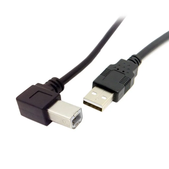 TeKit TeKit USB 2.0 A Male to B Male 90° Up Angled Cable 0.5m — product photo