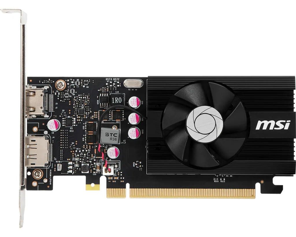 MSI MSI GT 1030 4GD4 LP OC graphics card — product photo