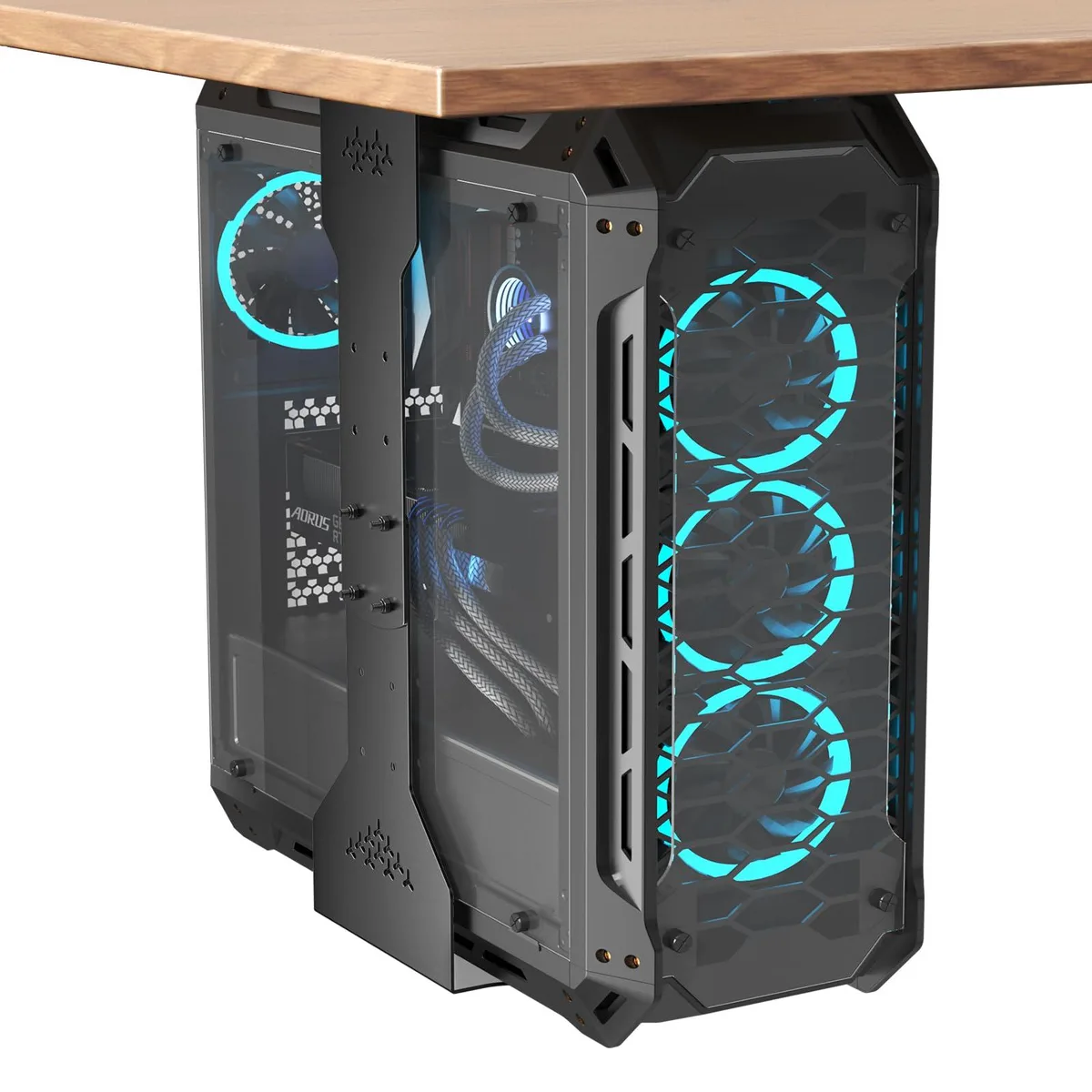 PUTORSEN PUTORSEN Under Desk PC Mount 7.9-13.4" Adjustable 77 lb Tower Stand — product photo